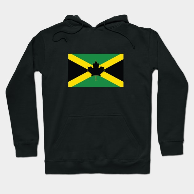 Jamaica / Canada Flag Mashup Hoodie by phneep